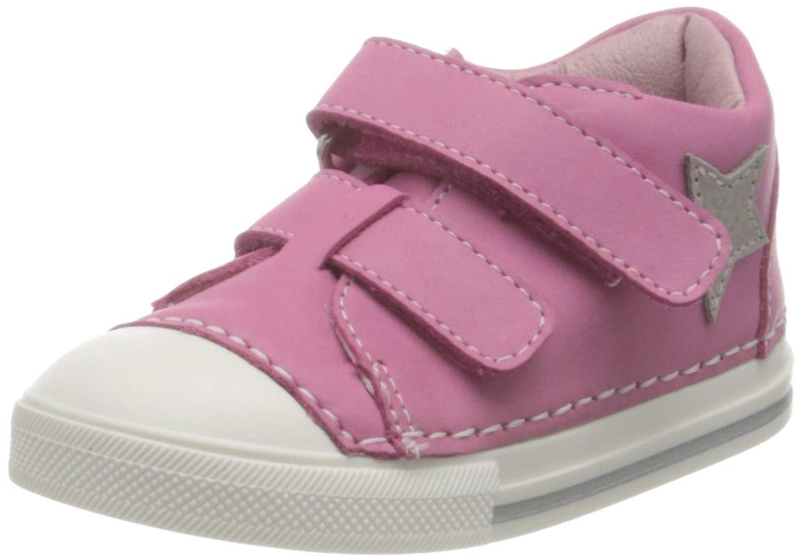 Däumling Baby Girl's Efna First Walker Shoe, Pink, 4 UK Child