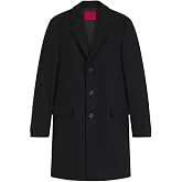 HUGO Men's Soft Wool Blend Overcoat