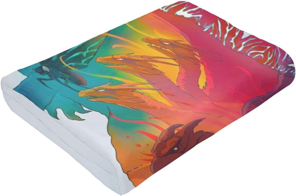 Godzilla King of The Monsters Soft Micro Fleece Throws Blankets, Wall Hanging Tapestry Mounted Home Decor House Office Party Art Decor Warm Blanket Lightweight Tapestries 80