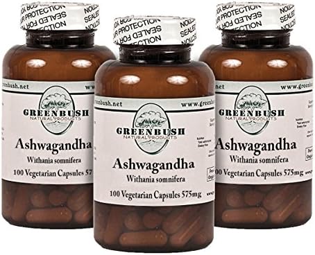 Ashwagandha Root | 575 mg, 100 Capsules | Immune Boost, Anxiety and Stress Relief