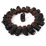 3 Packs Eunice Hair Synthetic Kenzie Curl Crochet Braids Short Crochet Braiding Bouncy Twist Spiral Curls Jamaican Bounce Twist Hair Extensions 20 Strands/Pack(20 inch kenzie, ombre 30)