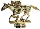 Horse and Jockey Gold Figure