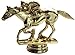 Horse and Jockey Gold Figure
