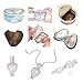 Love Wish Freshwater Pearl Oyster Kit - Harvest Your Own Pearl - Great Gift by Kiss Me (Finger Ring, Earrings, Necklace, Freshwater Pearl with Shell) (Blue Box)