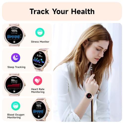 Smart Watch for Men Women, Bluetooth Calling, 1.27" HD Touchscreen Fitness Tracker, 100+ Sports Modes, AI Built-in, Heart Rate/Sleep/Step/SpO2 Monitor, IP68 Waterproof, Smartwatch for Android iPhone