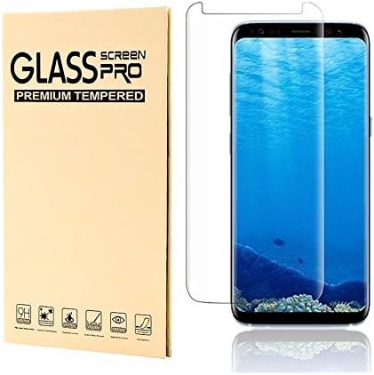 Samsung Galaxy S8 Tempered Glass Screen Protector, Jjing Half ScreenTempered Glass Screen Protector [Case Friendly] [Anti-Scratch][Anti-Fingerprint][Bubble Free] for Samsung Galaxy S8