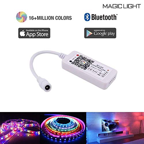 Magic Light Bluetooth RGB/RGBW Controller for LED Light Strips, Android and IOS Free App Bluetooth Control LED Strip Light Controller