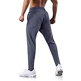 GARTENBOKER Men's Sweatpants with Zipper Pockets Joggers Athletic Running Workout Gym Stretch Tall Track Pants