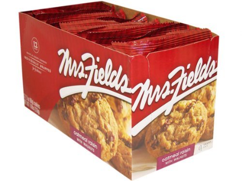 Mrs. Fields Jumbo Individually Wrapped Oatmeal Raisin with walnuts Cookies (12 count)