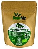 BodyMe Organic Moringa Oleifera Powder Raw | 50 g Pouch | Soil Association Certified