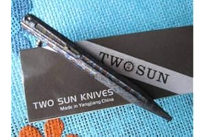 TWO SUN Twosun EDC CNC TC4 Titanium Alloy Tactical Rotating Stonewash Pen TS-PEN02-Fire