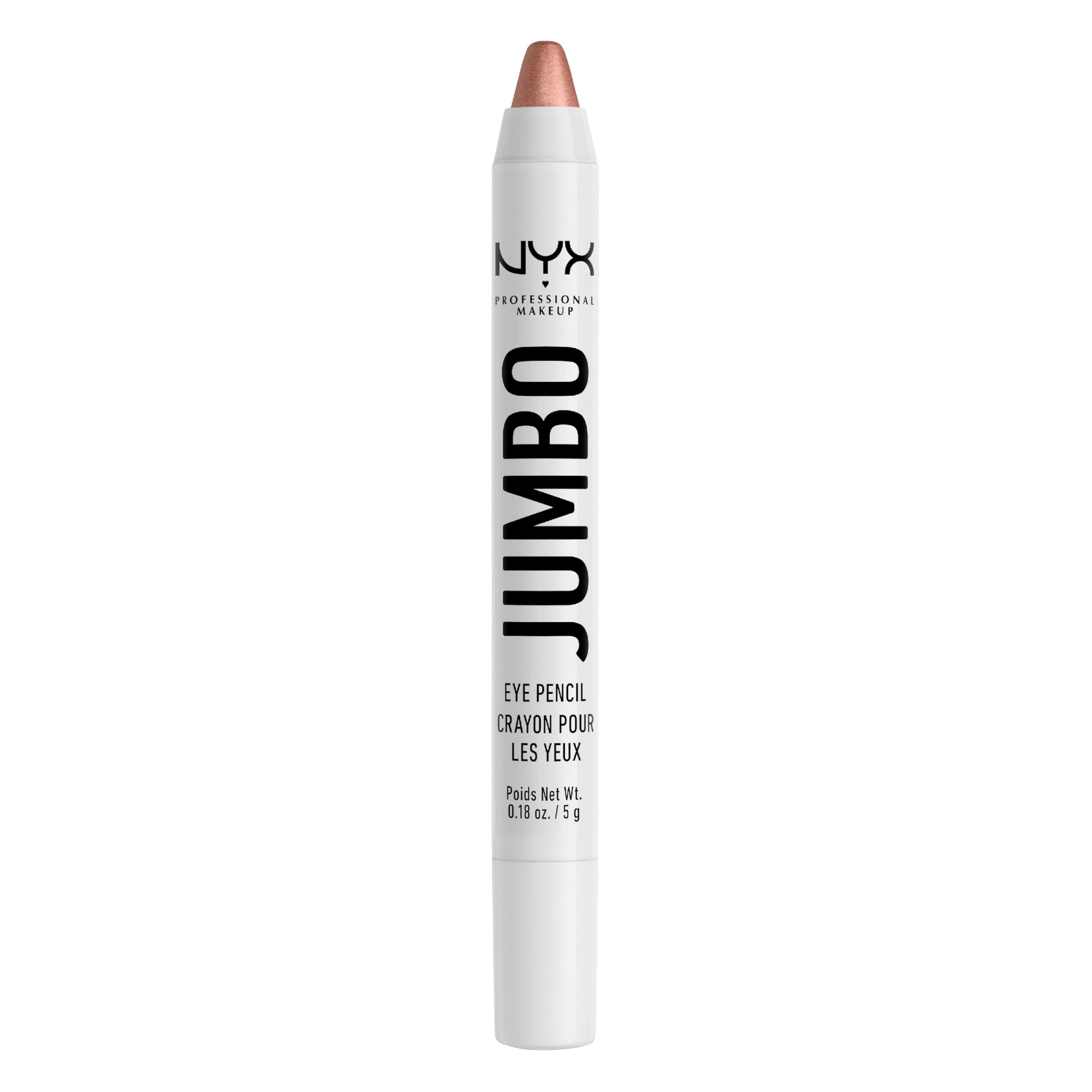 NYX Professional Makeup Jumbo Eye Pencil, Multi-Use Eyeshadow Stick & Eyeliner Pencil, Ultra-Creamy & Blendable Formula, High-Pigment Eye Makeup Primer, Shade: Iced Latte