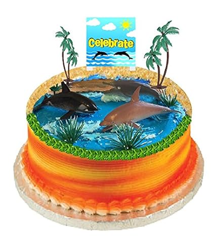 Beach Ocean Water Seaside Animals Cake Decoration Cake Toppers