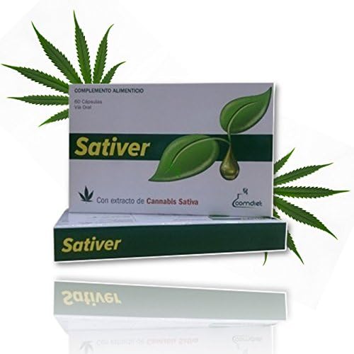 Sativer 60 Capsules - Controls Pain, Anxiety and Nervousness Strengthening the Immune System Naturally