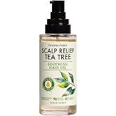 PHARM TO TABLE Tea Tree Hair Oil for Itchy Scalp - Infused With Tea Tree Oil, Mint, Vitamin E, and Jojoba Oil, 100ml
