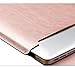 LAPOND Leather Sleeve Case for MacBook 12 Inches,Laptop Case Bag with Mouse Pad (Rose Gold)