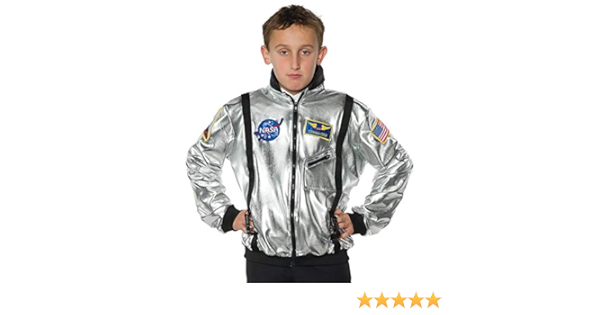 silver nasa bomber jacket