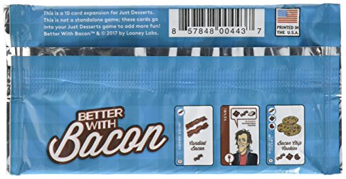 Looney Labs Just Desserts Better with Bacon Card Game
