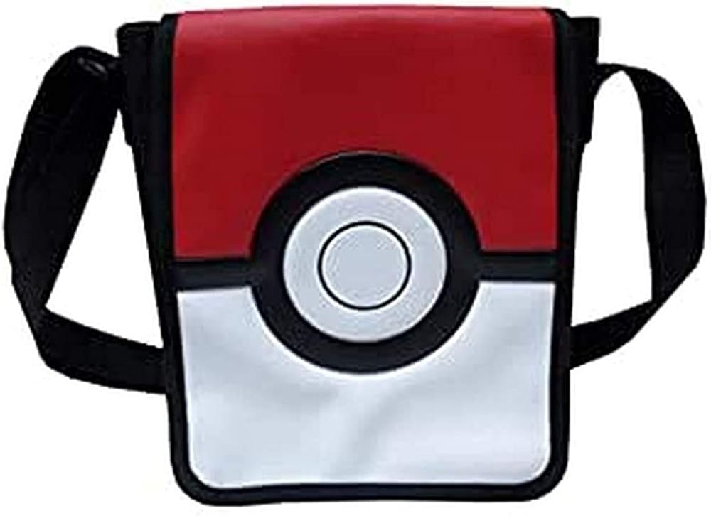 CYP BRAND Bandolera Pokémon Unisex Kids’ Pokémon shoulder bag, Blanco/Rojo, n/a, Red and Black