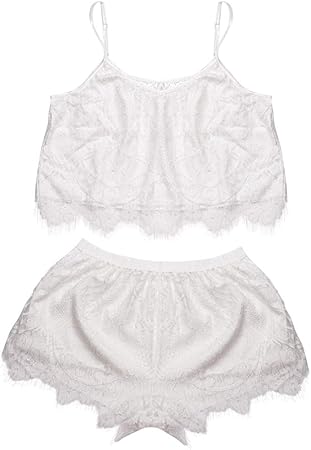 Amazon モンシェリ Moncheri ルームウェア キャミセット レディース 寝巻き 部屋着 大人 可愛い レース パンツ 上下セット フリーサイズ 2点 Mor0007 モンシェリ Moncheri ランジェリーセット