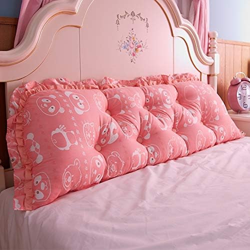 Wgang Korean Version of Cotton Headboard Large Cushion Soft Bag Removable Wash Bed Cotton Large Back Sofa Long Pillow Bed Back (Color : Q, Size : 120cm)