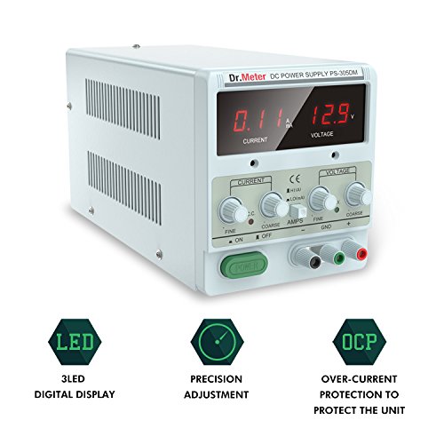Dr.meter 30V/5A DC Bench Power Supply SingleOutput 110V/220V