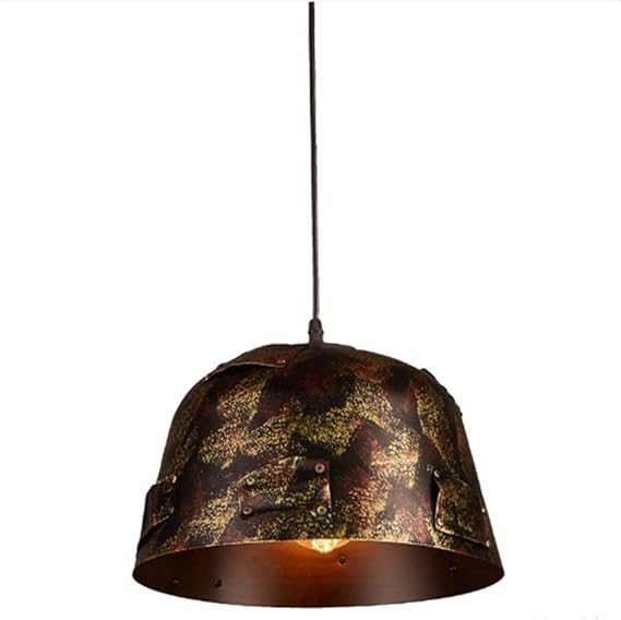 Araña de Estilo Industrial Cubierta nostálgica Retro Color óxido Una