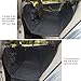 HAITRAL Pet Seat Cover Hammock Style Dog Seat Cover Protector for Car Waterproof and Nonslip Black
