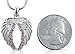 - Mother's Day Gift | Small Crystal Guardian Angel Wings Wing Pendant Necklace | Inspirational Religious Jewelry Gifts for Women, Teens, Girls (Pink)