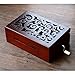 Youtang Vintage Carved Wood 30 Note Mechanism Musical Box Handcrank Music Box Gift