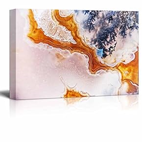 Canvas Wall Art - Abstract Agate Slice Pattern - Giclee Print Gallery Wrap Modern Home Art Ready to Hang - 12" x 18"