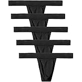 Summer Code Men's Sexy Bulge Pouch Thong Low Rise Y-Back Soft Stretch Underwear for Men