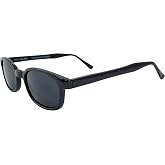 X-KD's Original KD's DARK GREY Sunglasses Motorcycle Glasses With Pouch 1120