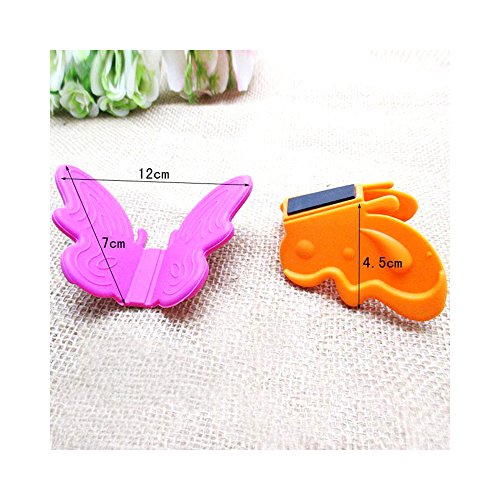 Butterfly Shaped Silicone Pot Holders, [2 Pieces] Silicone Anti-scald Kitchen Pot Holders - Perfect for Hot Plates or Pots! [Random Colors] - Thumbnail 6