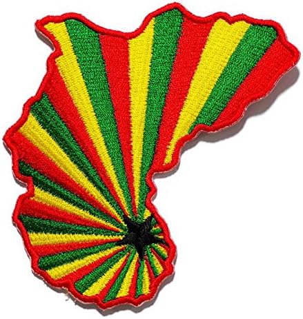 Rasta Jamaica Embroidered Sew Iron On Patch, DIY Ships and sold from Naree2016. only. Made in Thailand, Buy good quality item
