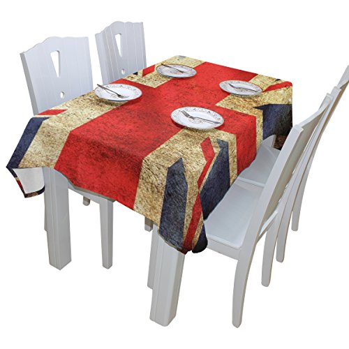 Baihuishop Old British Flag Floral Print Tablecloth Rectangular Polyester Wedding Indoor Outdoor Oblong Dining Room Table Cloth Rectangle Party Tablecloths For Rectangle Tables Cover 60x108 Inch Buy Online In United Arab Emirates