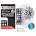 Alia Tech 0.3mm 9H Anti-Blue Light Ballistic Tempered Glass Screen Protector for Apple iPhone 6 / 6S (3 Pack)
