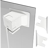 Teccle Angled Window Mount for Wyze Cam V3/V4, 20 Degrees Tilt (Up/Down/Left/Right), Through Window Use, White (Pack of 2)