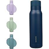 BJPKPK Stainless Steel Water Bottle,21oz insulated Reusable Bottle,Leakproof Metal Thermal Flask Double Wall,Keep Drinks Cold and Hot,Navy Blue