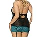 ManxiVoo Fashion Women Sexy Lace Underwear Plus Size Uniforms Bandage Halter Top Temptation Lingerie (XXL, Black)