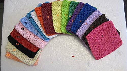 Get 18 Crochet Tutu Tops Girls Babytube Top for Tutu Skirt Pettiskirt 5.5"x6"