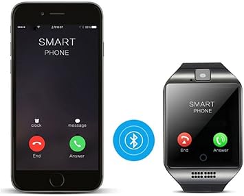 Bluetooth Reloj Inteligente Impermeable, AxCella SmartWatch ...