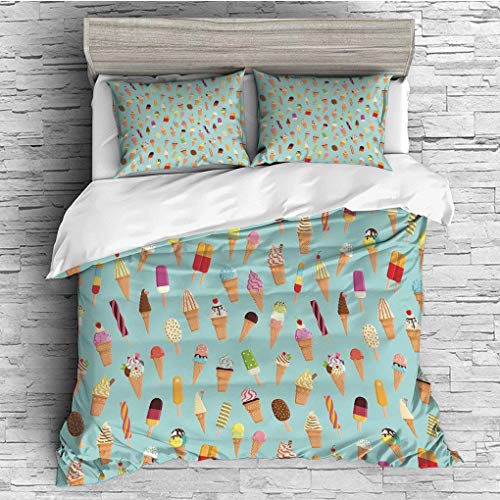 image for CHASOEA 3 Pieces/All Seasons/Home Comforter Bedding Sets Duvet Cover S