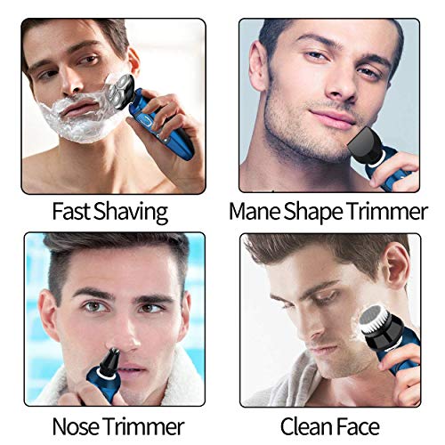image for Electric Razor for Men,AWECOT 4 in 1 Men's Electric Shaver Kit with No