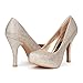 DREAM PAIRS Gloria Women's New Classic Elegant Versatile Stiletto Dress Platform Pumps Heels Shoes