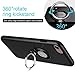 ICONFLANG iPhone 8 Case, iPhone 7 Case,iPhone SE 2nd Generation Case, 360 Degree Rotating Ring Kickstand Case Shockproof Impact Protection Function Can Work with Magnetic Car Mount case 2018 Black
