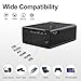 2019 New HD 720P Portable Bluetooth Projector with 3600 Lumen,Wi-Fi, Android OS, HDMI, USB, VGA,Speaker,Zoom in/Out, LCD Smart Wireless Home Projector for iPhone PC DVD Video Game Console TV Stickthumb 2