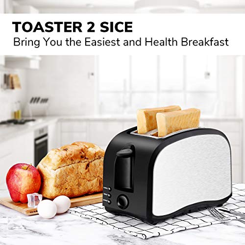 2 Slice Toaster CUSIBOX Wide Slot Toaster 2 Slice Best Rated Prime with