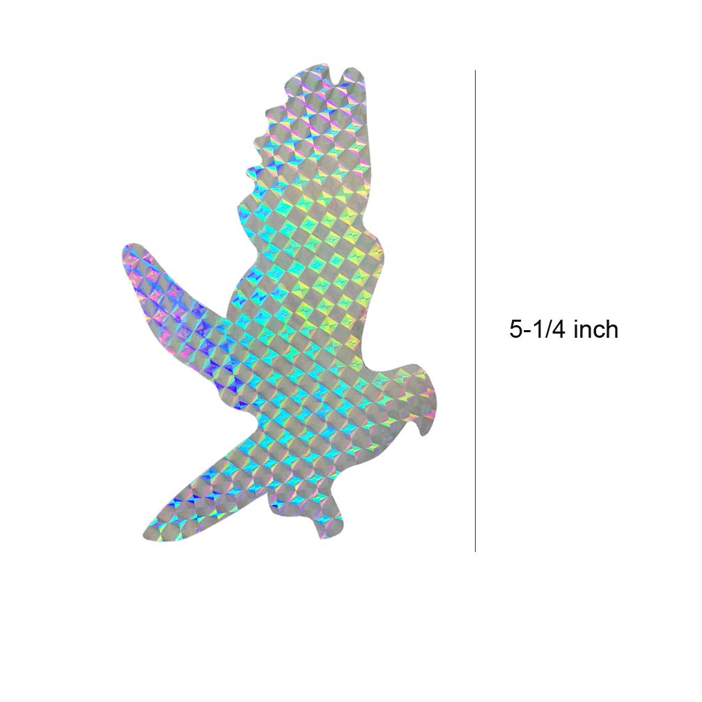 EACILLES Bird Deterrent Window Decals for Birds 16 Pieces Stop Birds