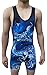 ri-Titans Ryu- Dragon vs Phoenix Reversible Red Blue Wrestling Singlet - Freestyle Roman Folkstyle